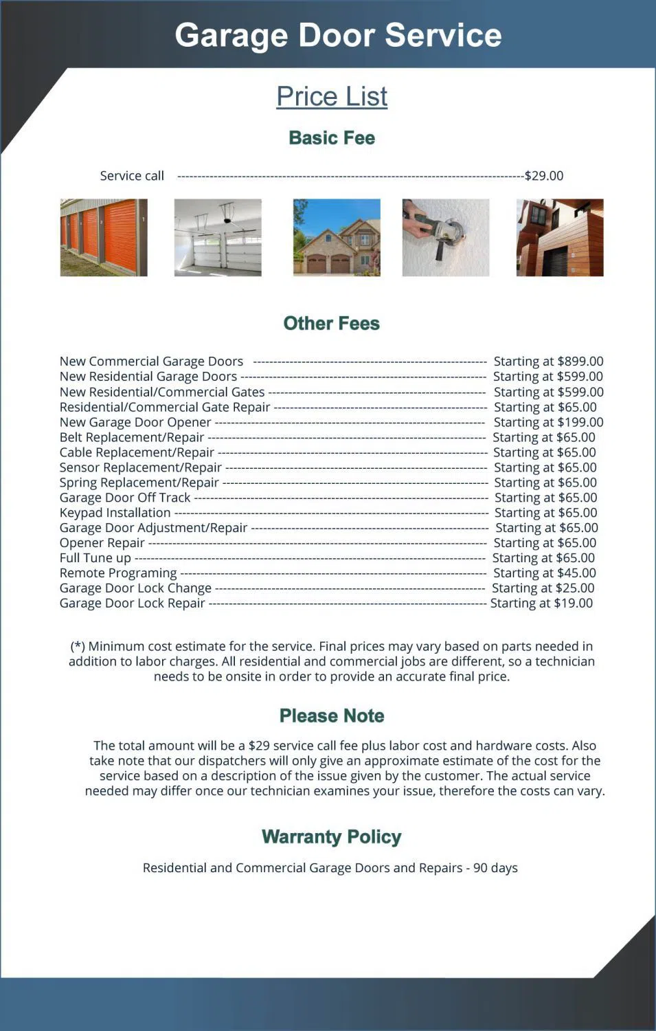 Exclusive Garage Door Service Peoria, AZ 888-723-5970